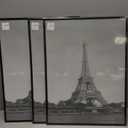 upsimples 18x24 Picture Frame Black 3 Pack, Scratch-Proof Poster Frames 18 x 24 for Photo Gallery - Slide-In Strips, Horizontal or Vertical Wall Mounting