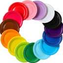 Thenshop 300 Pcs Colorful Paper Plates 7 Inch Disposable Party Plates for Dessert Cake Birthday Party Supplies(Classic Colors)