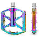 Bike Pedals 9/16 Inch - Bicycle Pedals with Reflectors - 3 Sealed Bearings MTB Pedals Wide Platform Pedals for Mountain Bike, BMX, Road Bike Pedals 2 pcs