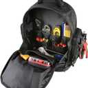Olympia Tools Tool Backpack, Moulded Waterproof Base, Padded Shoulder Straps, Breathable Padded Back for Comfort