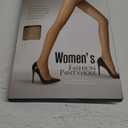 3 Pairs Women's Sheer Tights - 20D Control Top Pantyhose with Reinforced Toes, Nude, XL