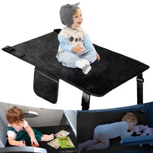 Toddler Airplane Bed, Portable Kids Travel Essentials, Soft Airplane Seat Extender for Kids 1-4, Foot Rest for Flights (Plane)