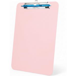 Pink Plastic Clipboard,Nursing Clipboard,Standard Letter A4 Size,Heavy Duty Clip Boards 8.5x11,Cute Clipboards with Pen Holder for Women Kids Students,School Office Home Work