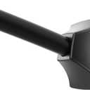 Moen 72-Inch Adjustable Matte Black Permanent Mount Curved Shower Curtain Rod for Bathtub or Shower, CSR2164BL
