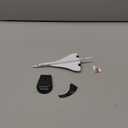 Daron Worldwide Trading Postage Stamp British Airways Concorde Vehicle (1/350 Scale), White,black