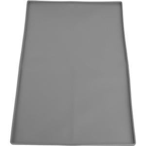 Silicone Coffee Mat, Coffee Bar Accessories Coffee Bar Mat with Raised Edges Silicone Coffee Machine Mat Under Coffee Maker Mat Gray for Countertops Non Slip Shock Absorption