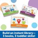 Learning Resources Skill Builders! Toddler Flipbook Library - 3 Pieces, Ages 2+, Educational Toys, Toddler Alphabet Activity Books, Homeschool Supplies