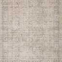 Loloi Amber Lewis Alie Taupe/Dove 5'-3" x 5'-3" Round Area Rug | ALE-03 Approx. 5x5 Beige Living room Dining room Bedroom, Modern, Traditional, Plush, Area Rug
