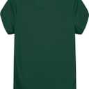 Nautica Girls' Short Sleeve Performance Polo (Green, S)