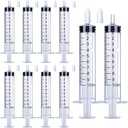 19 Pack 10ml Syringe for Liquid, Oral, Scientific Labs, Measurement, Dispensing, with Cap, 10cc Syringes