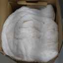 Bedsure GentleSoft Fleece Blankets Queen Size White - Mothers Birthday Gifts for Women Bed Blanket Soft Lightweight Plush Fuzzy Cozy Luxury Microfiber, 90x90 inches