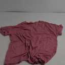 EyMuse 1 PCS T Shirts Short Sleeve V Neck Tees Womens Fashion Tops Trendy Soft 2025 Casual Summer Spring Outfits Clothes, 2XL, Redwood