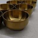 10 Pack Thick Gold 304 Stainless Steel Bowls 4.1 Inch, 10.1 Oz Double Wall Insulated Metal Rice Bowls Set, Ice Cream Salad Soup Sauce Bowl, Kitchen Serving Small Bowls for Side Dishes