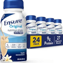Ensure Original Vanilla Nutrition Shake with Fiber| Meal Replacement Shake | Ready To Drink | 9g Protein, 27 Vitamins and Minerals | 8 fl oz - 24 Pack, Best By: 1/JAN/2027