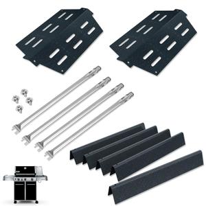 SafBbcue Genesis E330 Grill Replacement Parts 7621 Flavorizer Bars 65505 Heat Deflectors for Weber Genesis Weber Genesis E310 S330 EP330 Grill Parts Sear Burner Front Control