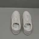 SERNIAL Womens White Tennis Shoes PU Leather Sneakers Casual Walking Shoes for Women (9.5)