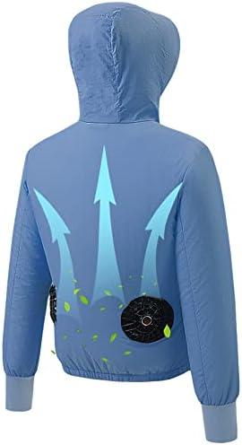 Byrotson Unisex Cooling Jacket for Men Women - Air Conditioned Clothes with Fans, 3 Speed Adjustable 2XL