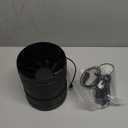 6 Inch Inline Duct Fan 345CFM Airflow with Stepless Speed Control Low Noise Energy Saving Ventilation Booster Fan for Grow Tents,Workshops,Basements