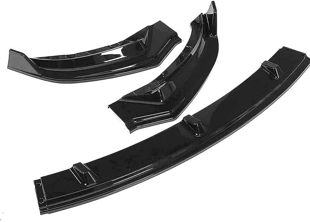 Car Front Spoiler for Tesla Model 3 2016 2017 2018 2019, Front Bumper Spoiler Trim Front Bumper Body Kit, A Gloss Black