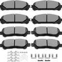 SCITOO Ceramic Front Rear Disc Brake Pad Set fit for 2008-2013 for TOYOTA Highlander