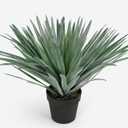 27 inches Tall Artificial Agave Plant in Black Pot with Real Stone Pebbles, 126 Realistic Leaves. Large Faux Plants Indoor and Outdoor.