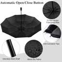 Shinylin 2 Pcs Beach Umbrella with Adjustable Universal Clamp Upf 50+ Automatic Open and Close Windproof Travel Portable Golf Umbrella for Beach Chair, Stroller, Fishing