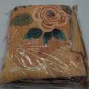 DUKINO 5x7 Area Rug, Floral Rugs for Living Room, Lightweight Non Slip Washable Rug, Indoor Low Pile & Non-Shedding Boho Design Rugs for Bedroom, Living Room, Dining Room, Orange