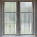 1/2-Inch Reeded Glass Window Film, Frosted Reeds Window Film, Window Privacy Film, 3D Window Decals Non Adhesive for Bathroom Living Room Office, 17.7x78.7 inches