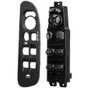 BASIKER Master Power Window Switch and Bezel, Driver Side Window Switch Bezel Replacement for 2002 to 2010 Dodge Ram 1500 2500 3500, Black