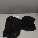 Kate Kasin Lace Tops for Women, Sexy Mesh Long Sleeve Sheer Shirts, Slim Fitted See Through Lace Blouses (Black-1)