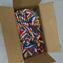 Bird Toys Rope Perch with Bell Colorful Bird Chewing Shredding Foraging Toys Parrot Swing Climbing Standing Hanging Toys Cage Accessories for Conure Cockatiel Budgies Lovebird