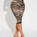 Women's Zebra Striped Skinny Bermuda Shorts Bowknot High Waisted Lace Leggings Shorts (M)