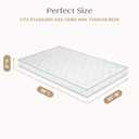 Twinkle Galaxy 3-inch Mini/Portable Crib Mattress - Sustainably Sourced Fiber Core - Waterproof - GREENGUARD Gold Certified (Non-Toxic) 
