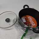 IMUSA USA 10Qt Nonstick Hammered Exterior Dutch Oven with Glass Lid, Gray