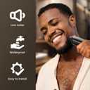 SHPAVVER Beard Trimmer for Men: Professional Barber Hair Clippers - 12-in-1 Cordless Grooming Kit - Waterproof Electric Razor with Turbo Speed & Precision Blades (Grey Black)