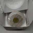 Queenza Marble Salt Cellar with Lid and Brass Knob (Brown)