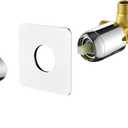 Shower Valves Wall Mount Shower Faucet Rough-In Valve Bathroom Trim Kit Single Handle Tub Shower Valve Mixer Chrome 2499CP