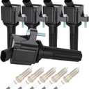 ECCPP UF497 5 ignition coils with 5 iridium Spark Plugs,5019 coils packs,for Chevrolet,for Hummer Colorado Canyon H3 H3T L5 3.7L 2007 2008 2009 2010 2011 2012 C1558,UF-497,5C1615,UF497,5019