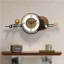 Modern Wall Clock for Living Room/Office Decor,Large Decorative Wall Clock, Silent Modern Clock Battery Operated Metal Wall Art for Entryway/Dinning Room/Kitchen (31.4912.2)