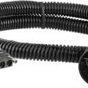 CURT 55515 Replacement Vehicle-Side 4-Pin Connector, Factory Tow Package and USCAR Socket Required