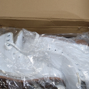 AhmyLion Figure Ice Skates for Beginners - White Comfortable Leather Ice Skates for Women, Men, Boys & Girls (Size Up 1 Size) (White, Womens Size-8/ Mens Size 6.5)