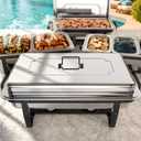 Sifer 11Qt Chafing Dishes for Buffet, Multi-Size Pans 4 Pack, Black
Tool-Free & Foldable Setup, Space-Saving, Large Capacity, Stainless Steel for Weddings, Parties & Catering Events