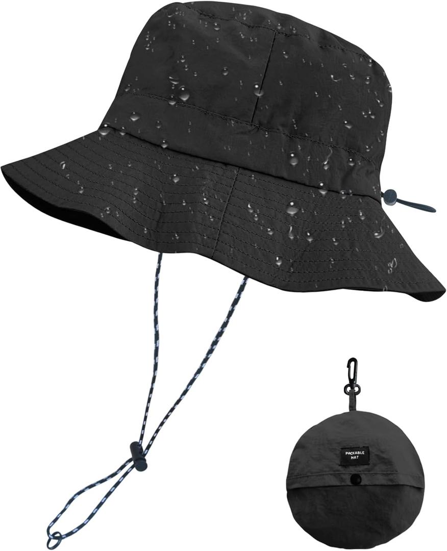  Packable Sun Bucket Hat for Men Women Outdoor UV Protection Sun Hats Waterproof Lightweight Hiking Outdoor Cap