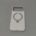 TORRAS Q3 Silicone for iPhone 17 Pro Max Case Stand, Fit for MagSafe, Liquid Silicone Soft Cozy Grip, 360 Spin Magnetic Stand, Camera Control, Protective for iPhone 17 Pro Max Phone Case, Ivory Gold