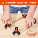 WETOLS Corner Clamp for Woodworking, 90 Degree Right Angle Clamp, Wood Clamps, 4Pcs Adjustable Spring Loaded Woodworking Clamp, Gifts for Dad, Birthday Gifts for Men, Photo Framing, Orange