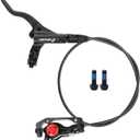 Zoom HB875 Hydraulic Disc Brakes Set, Black, Mountain Bike Right Front 800mm, Adapter Fit EBike Fat Bike Bicycle Accessories for Mountain Bike, Road Bike