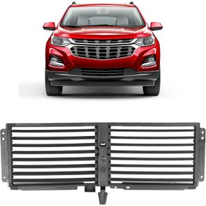 HECASA Radiator Upper Shutter Grille Compatible with 2018-2024 Chevy Chevrolet Equinox/GMC Terrain Replacement for GM1206112 84766744 84498862 84460245 Plastic Active Grille Shutter