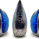 Galaxy Teardrop Urns for Human Ashes, Funeral Cremation Urn with Velvet Bag, Keepsake Urn for Adults, Large for your loved ones Urns for Blue Starry Sky Capacity10 inch (200 cubic inches) BY 5MOONSUN5