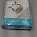 Spasilk 23-Piece Soft Terry Hooded Bath Towel and Washcloth Gift Set, 3 Baby Towels and 20 Baby Washcloths for Unisex Newborn Bath Essentials, Ideal, White Zebra