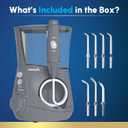 Waterpik Aquarius Water Flosser For Teeth Cleaning, Gums, Braces, Dental Care, Electric Power With 10 Settings, 7 Tips For Multiple Users And Needs, ADA Accepted, Gray WP-667